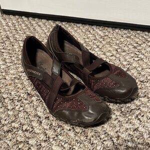 Skechers Women's Dark Brown Flats